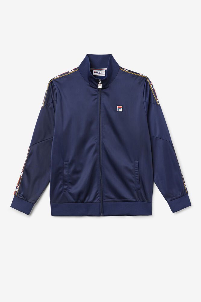 Fila Carson Track Jacket Navy - Mens - 34586HUBS